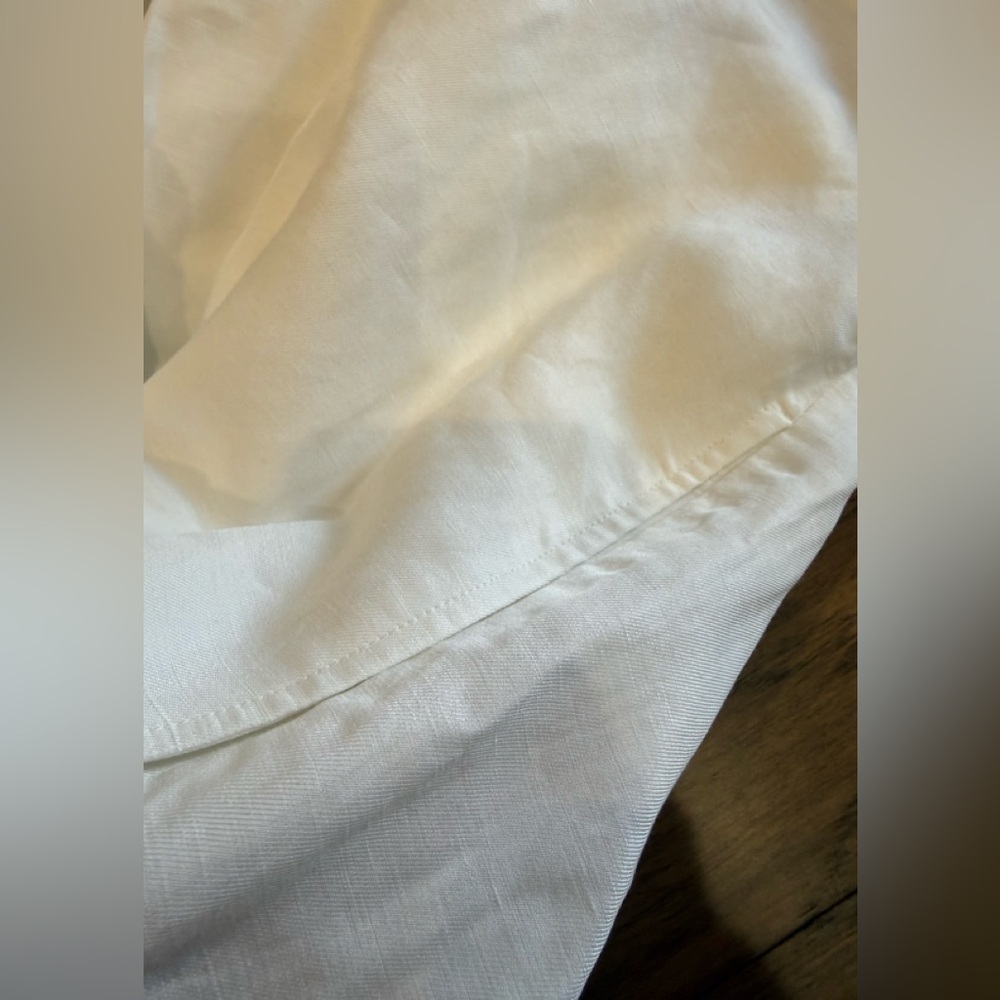 NWT Anine Bing Kam White Linen Shorts - Picture 5 of 11